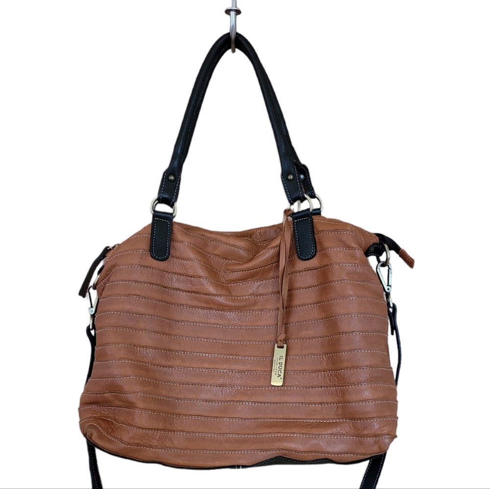 IL DUCA Genuine Leather Large Satchel Bag